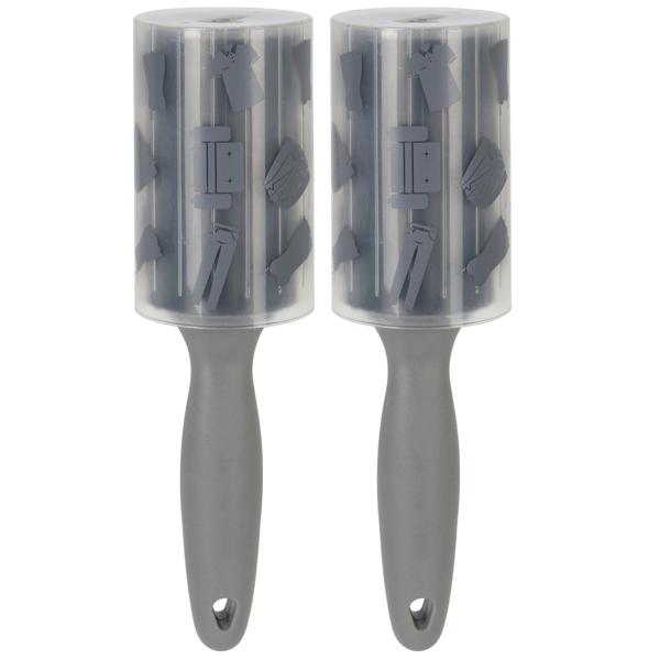 Fusselroller 2er-Set - Abwaschbar & Wiederverwendbar für Textilien, Möbel, Betten, Kleidung - Entfernt Fusseln, Tierhaare, Staub - langlebig, hygienisch