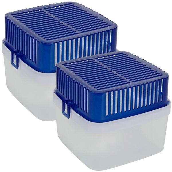 2er-Set Schimmel-Stopper Luftentfeuchter, 1,8L, mit 4 x Granulat – Trockene Räume, Schutz für Keller, Garage & Wohnwagen, zuverlässig