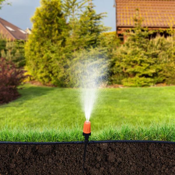 23-tlg. Pflanzen-Bewässerungssystem: 20m anpassbarer Schlauch + 10 Düsen für zeitsparende, effiziente Bewässerung. Maximale Leistung für Ihren Garten