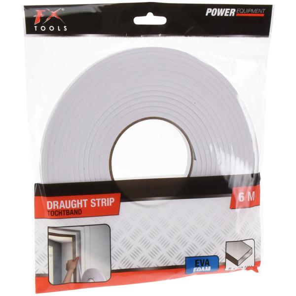 Zugluft-Stopper, Dichtungsband, 6 m x 1 cm, 5 mm dick, selbstklebend