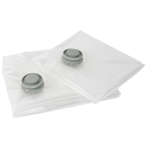 Vakuumbeutel 2er-Set transparent für Kleidung & Bettwäsche - Platzsparend, wiederverwendbar - Kompatibel mit Staubsauger - 1300x740mm & 860x500mm