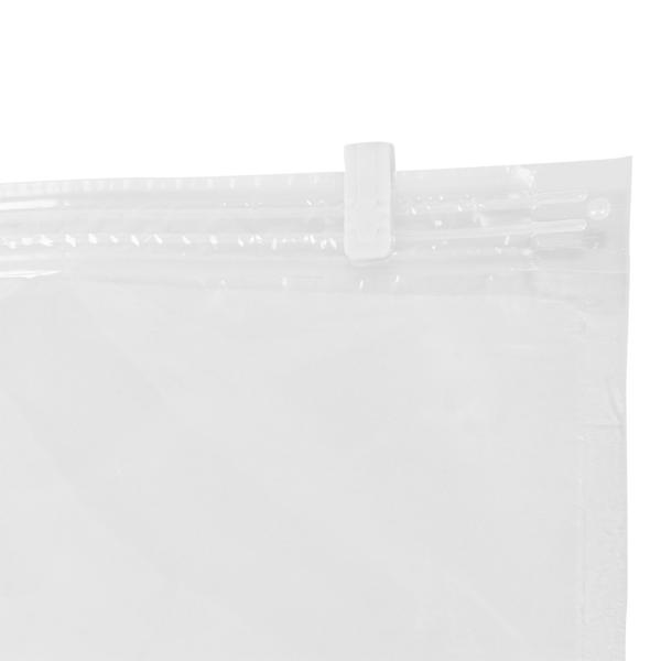 Vakuumbeutel 2er-Set transparent für Kleidung & Bettwäsche - Platzsparend, wiederverwendbar - Kompatibel mit Staubsauger - 1300x740mm & 860x500mm