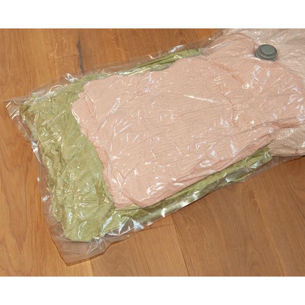 Vakuumbeutel für Kleidung & Bettwäsche 4er-Set - platzsparend im Koffer & Haushalt - transparent - kompatibel mit jedem Staubsauger - 2 Grössen