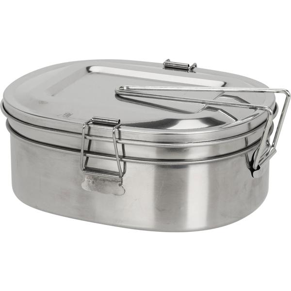 2er-Set Edelstahl Lunchbox – Hygienisch, robust & geruchsneutral für Arbeit, Schule & Picknick – Inkl. Deckel & Haltegriff – 180x140x75mm