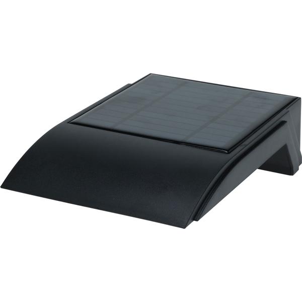 Solar-LED-Wandleuchte für Aussenbereiche - PIR-Bewegungssensor, 50 Lumen, schwarz - ideal für Hauseingänge, Gärten, Terrassen - Kabellose Installation