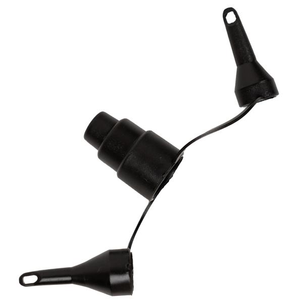 12V & 230V Elektro-Luftpumpe, 60W, schwarz – Mit 3 Aufsätzen, flexibel für Auto & Steckdose, ideal für Luftmatratzen, Pools & mehr