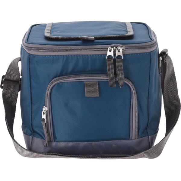 Kühltasche mit Schultergurt 8 Liter, inkl. 2er-Set Kühlakku, blau