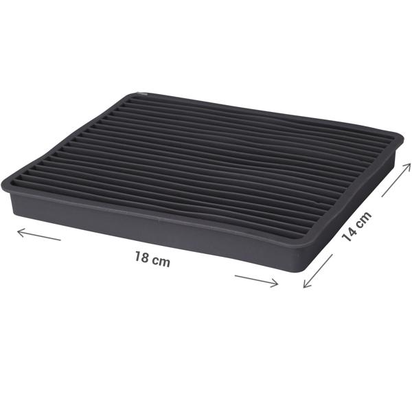 2er-Set Eiswürfelform aus Silikon für Crushed Ice - Ideal für Cocktails & Drinks - Biegsam, robust, spülmaschinenfest - 18x14x2cm, 110g