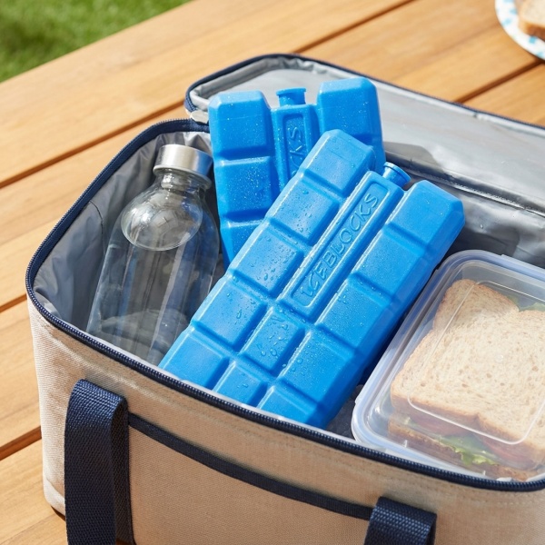Kühlelemente 2er Set – 200g Kühlakkus für Kühltasche & Kühlbox – ideal für Unterwegs, Camping & Picknick – Blau, langanhaltend kühlend