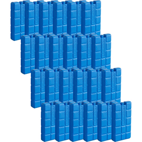 Kühlelemente 24er Set – 200g Kühlakkus für Kühltasche & Kühlbox – Kleine Kälteakkus für Unterwegs, Camping & Picknick – Blau, langanhaltend kühlend