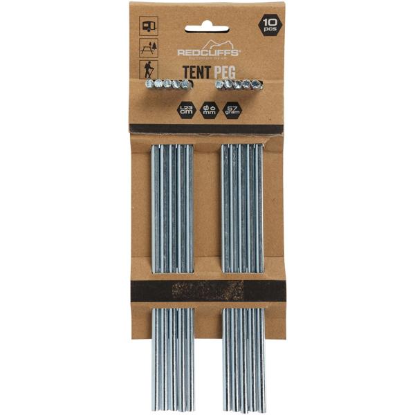 Zeltheringe 40 Stück - Sicherer Halt auf harten Böden für Zelte & Pavillons - Robuste Eisenheringe verzinkt 23 cm lang - 6 mm dick - Langlebig & Rostschutz