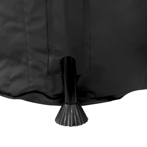 Robuste, faltbare 250 Liter Regentonne, schwarz - mit Wasserhahn und Schlauchanschluss, mobile Regenwasserlösung für jeden Garten