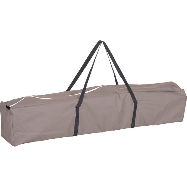 Stabiler Faltpavillon, braun, Dachmass 3 x 3 m, 2,45 m Höhe, Outdoor Party Zelt, UV Schutz