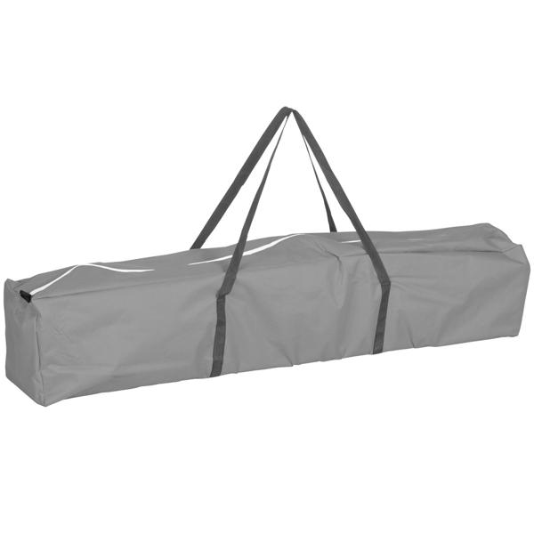 Faltpavillon - Grau - 3x3m Dach - 2,45m Höhe - UV Schutz - Outdoor Party Zelt - Robust - Inkl. Trage- & Aufbewahrungstasche