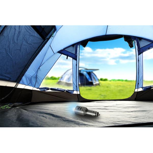 Universal Autoalarm - 110 dB Sirene & Bewegungssensor für PKW/Van Diebstahlschutz - 12-24V Zigarettenanzünder-Akku, inkl. Fernbedienung, LED