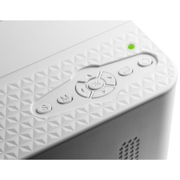 Mini LED HD Beamer mit 1800 Lumen, 40 000 Stunden LED Lebensdauer, inkl. Multimedia Player, Fernbedienung, für Büro, Zuhause, oder auch Outdoor