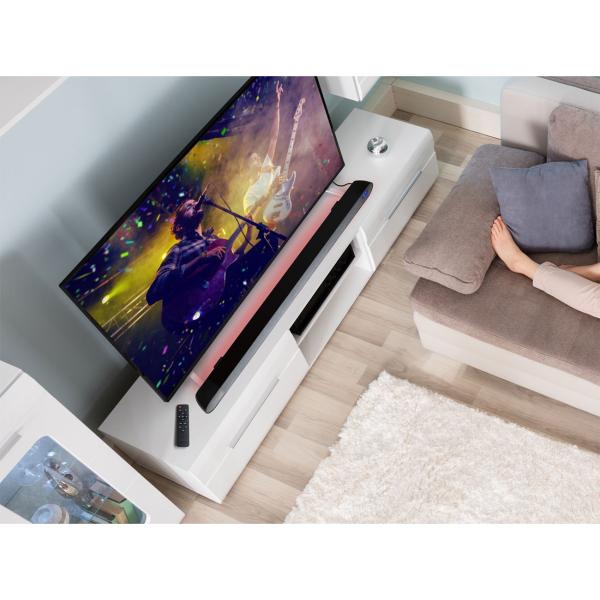Vielseitige Soundbar mit DAB+ & FM Radio: Bluetooth, HDMI ARC, Optisch, USB & AUX – Perfekter Klang für TV & Musik, maximale Konnektivität