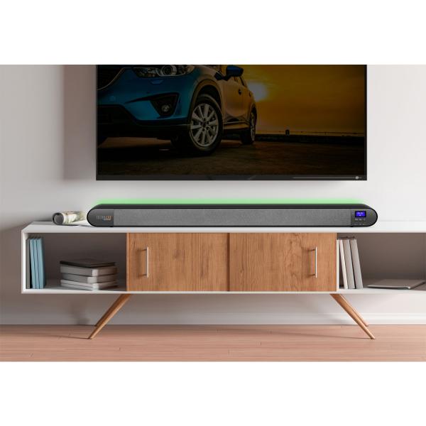 Vielseitige Soundbar mit DAB+ & FM Radio: Bluetooth, HDMI ARC, Optisch, USB & AUX – Perfekter Klang für TV & Musik, maximale Konnektivität