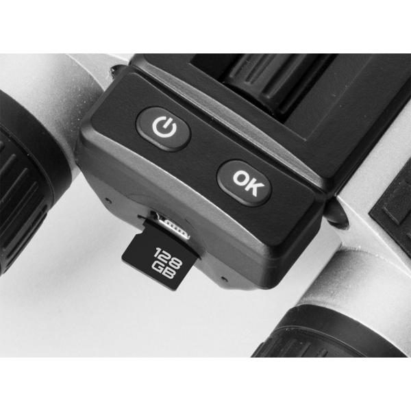 Full-HD Fernglas mit Display, 5 MP, integrierter Akku, 4 fach Zoom, Farbdisplay, Foto- und Videofunktion, mit USB Kabel