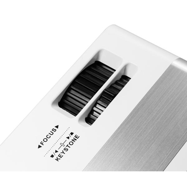 Leistungsstarker Mini-LED HD Projektor: 720p, 2000 Lumen, 27-150 Zoll Projektion, Multimedia-Player –  mobiles Heimkino für Filme & Präsentationen