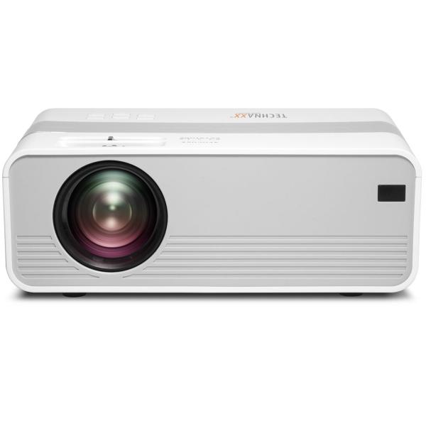 Leistungsstarker Mini-LED HD Projektor: 720p, 2000 Lumen, 27-150 Zoll Projektion, Multimedia-Player –  mobiles Heimkino für Filme & Präsentationen