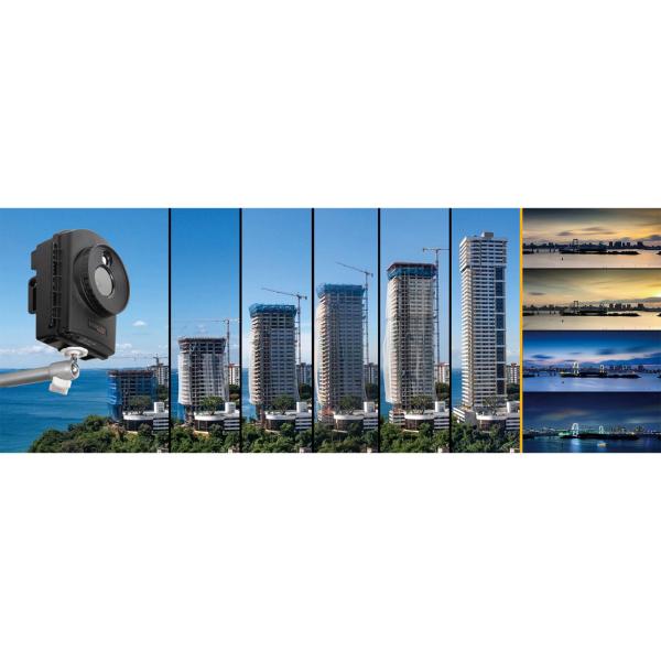 Full-HD-Zeitraffer-Kamera, 1080p, CMOS 2 MP Sensor, Timelapse Kamera mit Foto- und Videofunktion, IP66, LED Licht für Nachtaufnahmen 