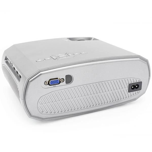 FullHD Beamer (1080p) mit 200 Zoll Projektion – LED-Projektor mit Lautsprecher, Fernbedienung, HDMI & VGA, Bildformat 4:3 / 16:9