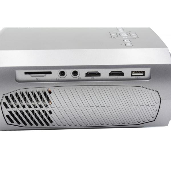 FullHD Beamer (1080p) mit 200 Zoll Projektion – LED-Projektor mit Lautsprecher, Fernbedienung, HDMI & VGA, Bildformat 4:3 / 16:9