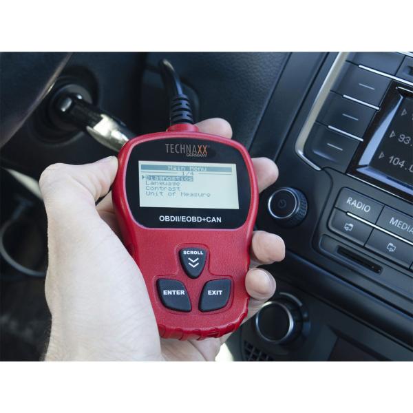 OBD2-Diagnosegerät für Kraftfahrzeuge - Liest & löscht Fehlercodes, schaltet Motorkontrollleuchte aus - Kompatibel ab BJ 1996, mehrsprachig, 180g