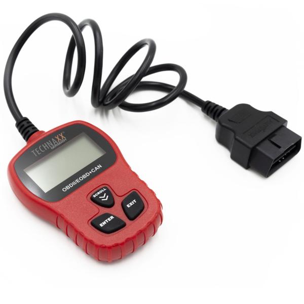 OBD2-Diagnosegerät für Kraftfahrzeuge - Liest & löscht Fehlercodes, schaltet Motorkontrollleuchte aus - Kompatibel ab BJ 1996, mehrsprachig, 180g