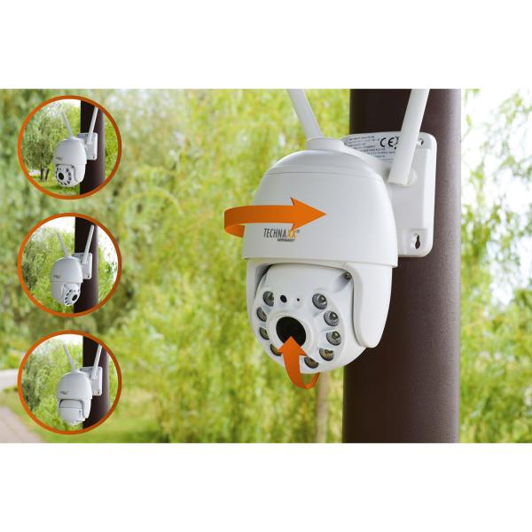 Full HD Dome-Überwachungskamera, WLAN & App, IP66, weiss, Nachtsicht – inkl. Montagematerial, umfassende Sicherheitslösung