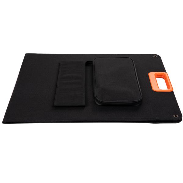 Mobiles Solarpanel 100W, faltbar mit Standfüssen – Solarmodul mit Adapterkabel für Powerstations – Autarke Energiequelle