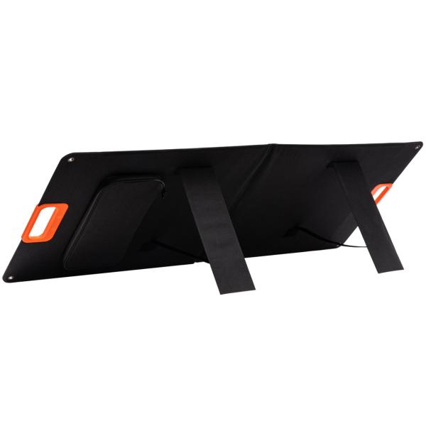 Mobiles Solarpanel 100W, faltbar mit Standfüssen – Solarmodul mit Adapterkabel für Powerstations – Autarke Energiequelle