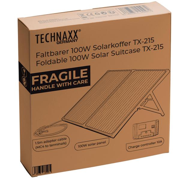 Faltbares Solarpanel, hocheffiziente 18 V & 100 Watt, monokristalline Solarzellen, inkl. Laderegler, 2 USB Anschlüsse, lädt Powerstations und 12/24V Batterien 