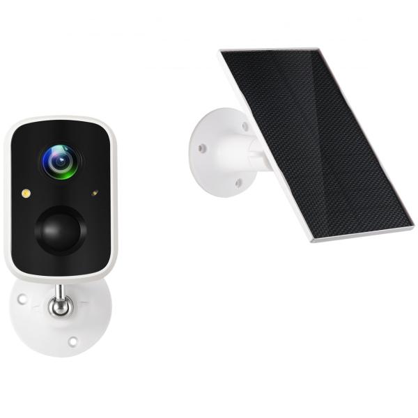 Autarke Solar WiFi Überwachungskamera: Full-HD, Nachtsicht, IP65, Bewegungsmelder, Security Premium App für weltweiten Zugriff & 2 Wege Audio