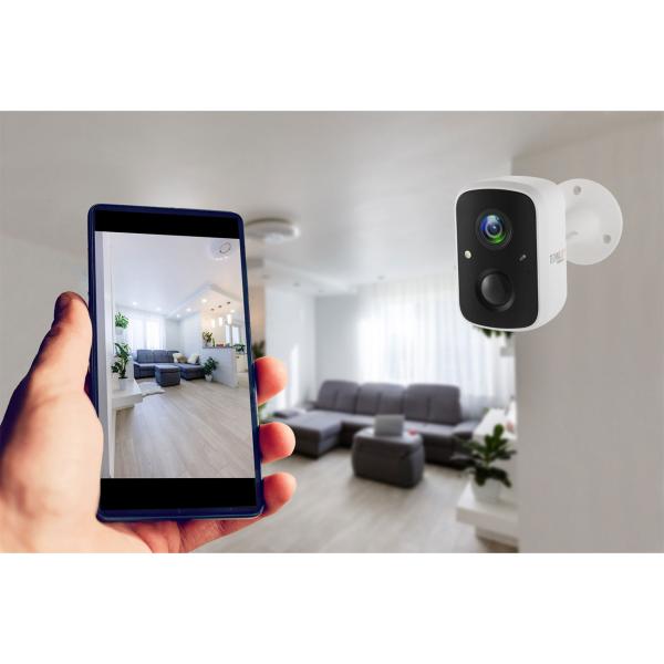 Autarke Solar WiFi Überwachungskamera: Full-HD, Nachtsicht, IP65, Bewegungsmelder, Security Premium App für weltweiten Zugriff & 2 Wege Audio