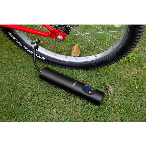 Akku Kompressor Luftpumpe mit starkem 6000mAh Akku - Für Reifen, Bälle uvm. - mit Digital-Anzeige & heller LED Leuchte