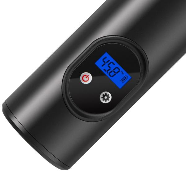 Akku Kompressor Luftpumpe mit starkem 6000mAh Akku - Für Reifen, Bälle uvm. - mit Digital-Anzeige & heller LED Leuchte