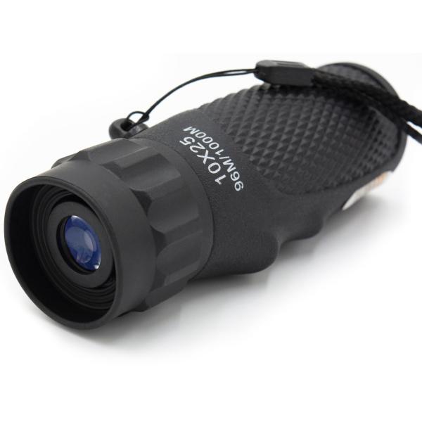 Monokulares Fernglas 10x Vergrösserung - Gestochen scharfe Bilder Naturbeobachtung & Reisen - Extrem leicht (82g) - Sichtfeld 96m/1000m - Gürteltasche