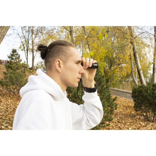 Monokulares Fernglas 10x Vergrösserung - Gestochen scharfe Bilder Naturbeobachtung & Reisen - Extrem leicht (82g) - Sichtfeld 96m/1000m - Gürteltasche