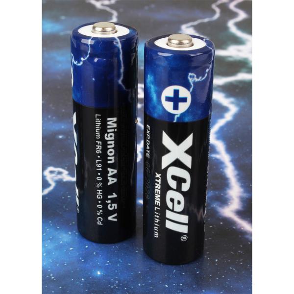 4er-Set Xtreme Lithium AA (Mignon) Batterien - Ideal für Outdoor & Geräte mit hohem Energiebedarf - 1,5V/3000mAh, -40°C bis +60°C, 10 Jahre lagerfähig