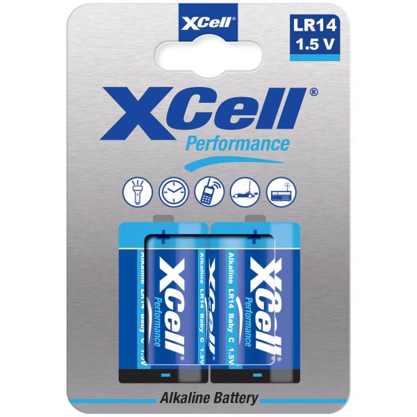 2er-Set Alkaline Batterie Typ C (Baby) LR14 - Kraftvolle 1.5V Energiequelle für dauerhafte Leistung - Ideal für Fernbedienungen, Spielzeug, Radios
