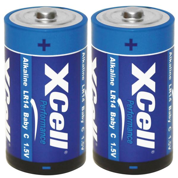 2er-Set Alkaline Batterie Typ C (Baby) LR14 - Kraftvolle 1.5V Energiequelle für dauerhafte Leistung - Ideal für Fernbedienungen, Spielzeug, Radios