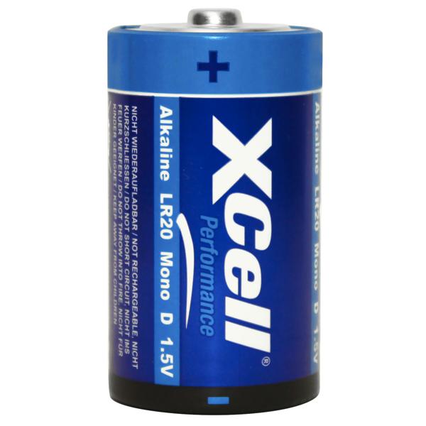 2er-Set langlebige Batterie Typ D (Mono), LR20, Performance Alkaline, 1,5V, ideal für Taschenlampen, Radios, Wecker, Computer, Smart Home