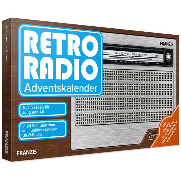 Adventskalender Retro-Radio - UKW-Radio selber bauen ohne Löten - Technikspass für Jugendliche ab 14 Jahren - inkl. 52-seitigem Handbuch