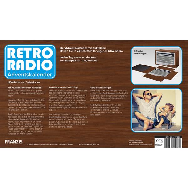 Adventskalender Retro-Radio - UKW-Radio selber bauen ohne Löten - Technikspass für Jugendliche ab 14 Jahren - inkl. 52-seitigem Handbuch
