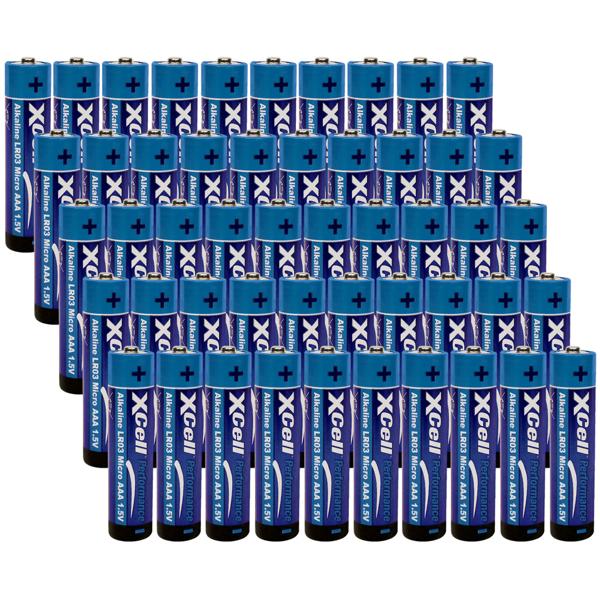 50er AAA Micro LR03 Alkaline Batterien - Stabile 1.5V Spannung für konstanten Energieverbrauch - Fernbedienungen, Spielzeug, Uhren, Radios