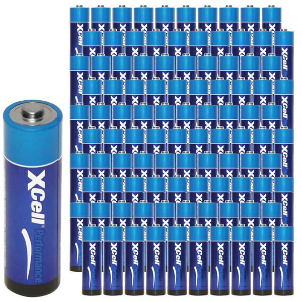 100er-Set AA Alkaline Batterien (Mignon) LR06 - ideal für Fernbedienungen, Spielzeug, Wanduhren, Radios - 1.5V stabile, auslaufsichere Energiequelle