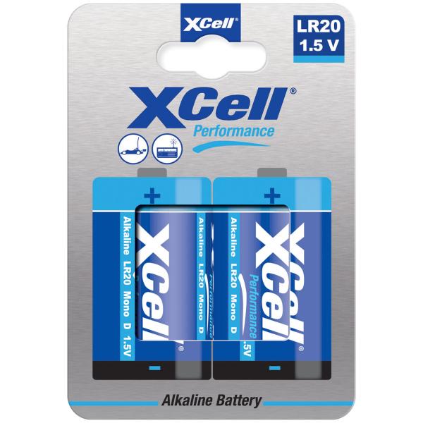 4er-Set langlebige Batterie Typ D (Mono), LR20, Performance Alkaline, 1,5V, ideal für Taschenlampen, Radios, Wecker, Computer, Smart Home