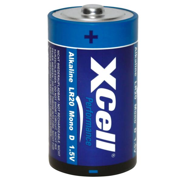 4er-Set langlebige Batterie Typ D (Mono), LR20, Performance Alkaline, 1,5V, ideal für Taschenlampen, Radios, Wecker, Computer, Smart Home